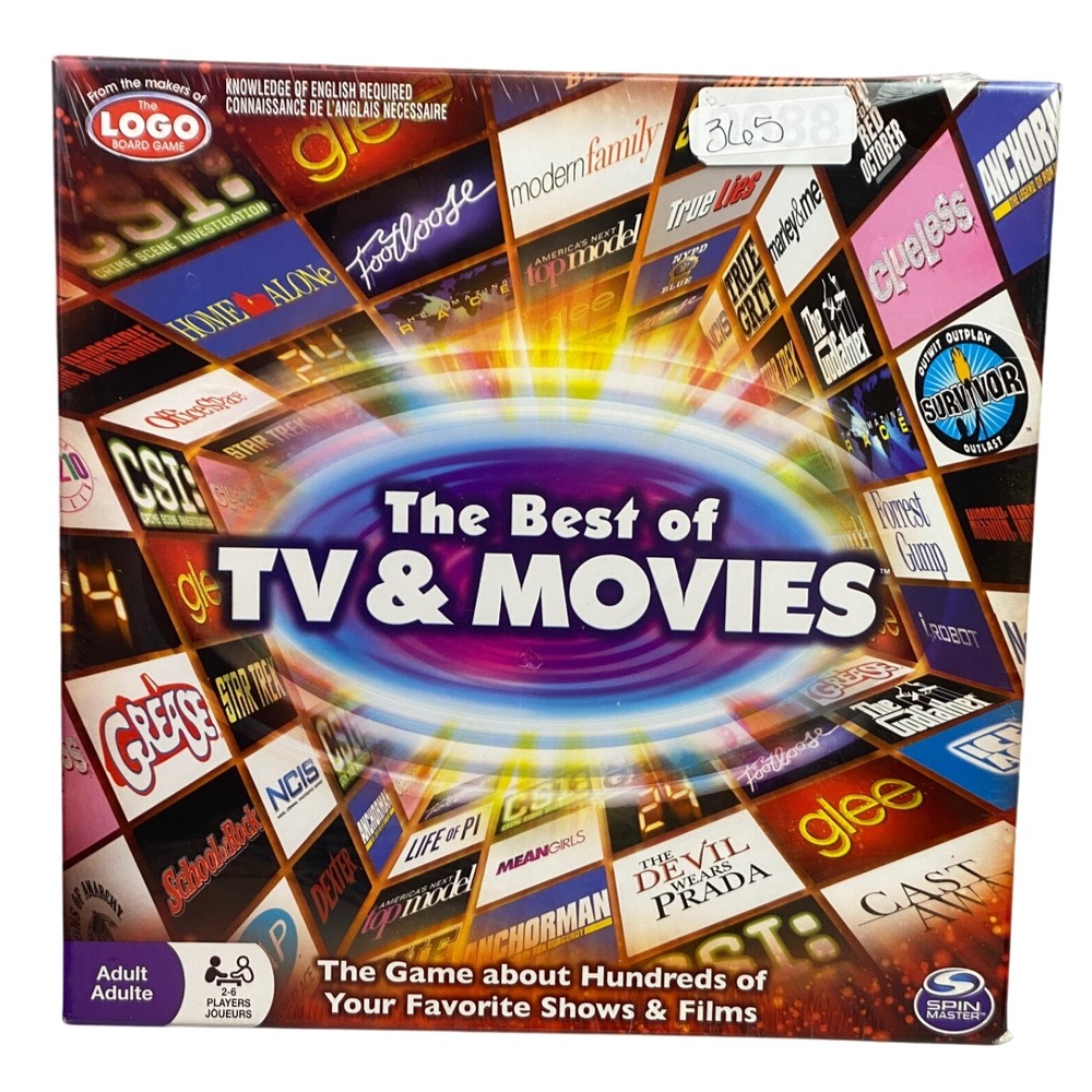 The Best of TV & Movies Board Game Spin Master Trivia Adults‎ 2014 Sealed